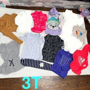 bundle 11 pieces girls gap Nike long sleeve sweatshirt dress lot 3T